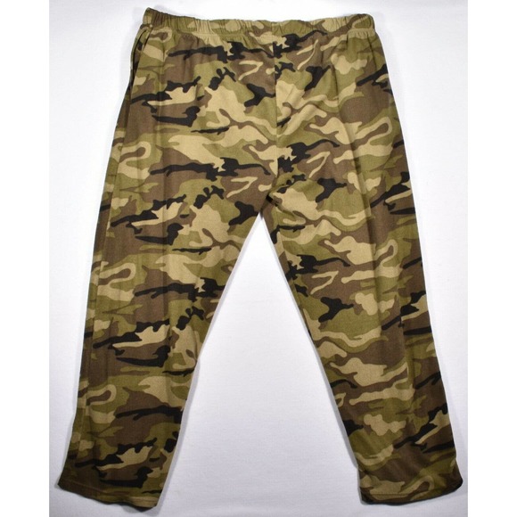 Open Trails Pants Mens Camo Fleece Pajama Pants Size 3xl Open